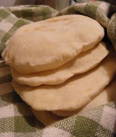 The first 5 pita bread