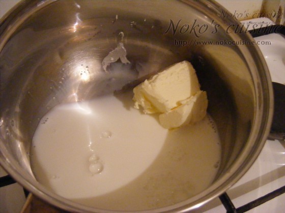 Stir until the butter is melted and then set aside