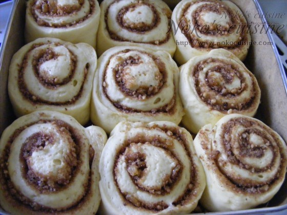 My cinnamon rolls after 30 minutes of rest