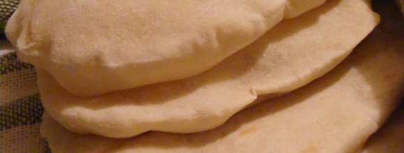 The first 5 pita bread