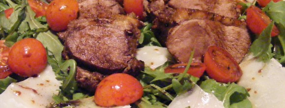 drizzle the balsamic vinegar sauce, add the tomatoes and Parmesan cheese